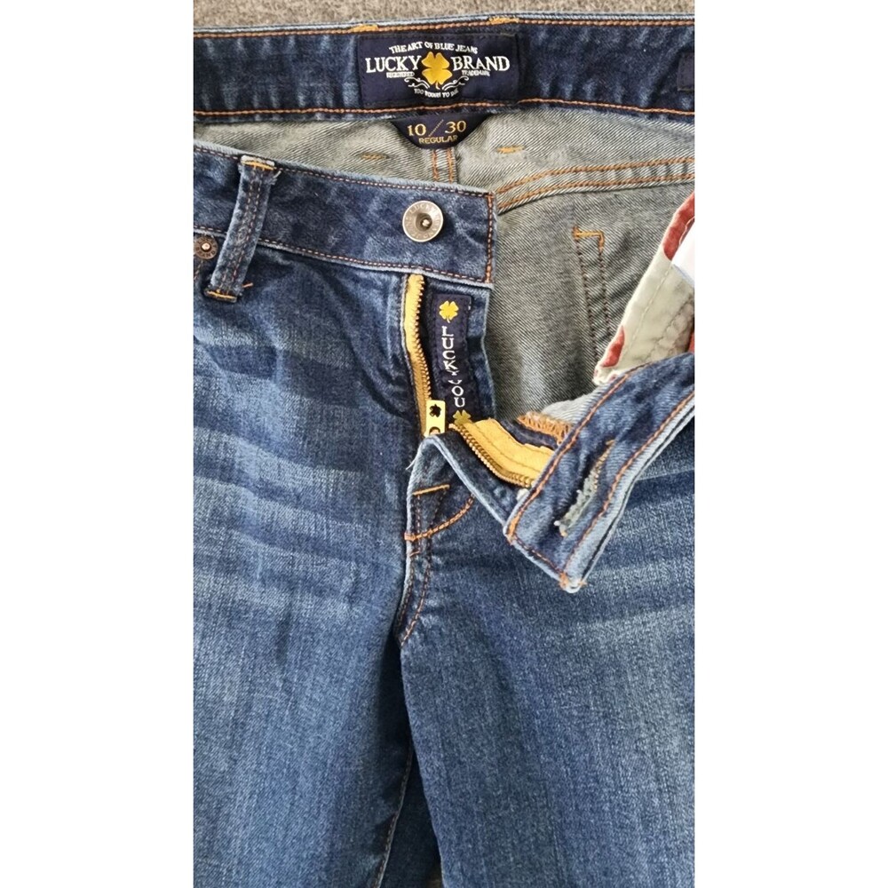 Lucky Brand Jeans Women's 10/30 Lola Skinny Stretch Dark Wash Low Rise Denim - Picture 5 of 11